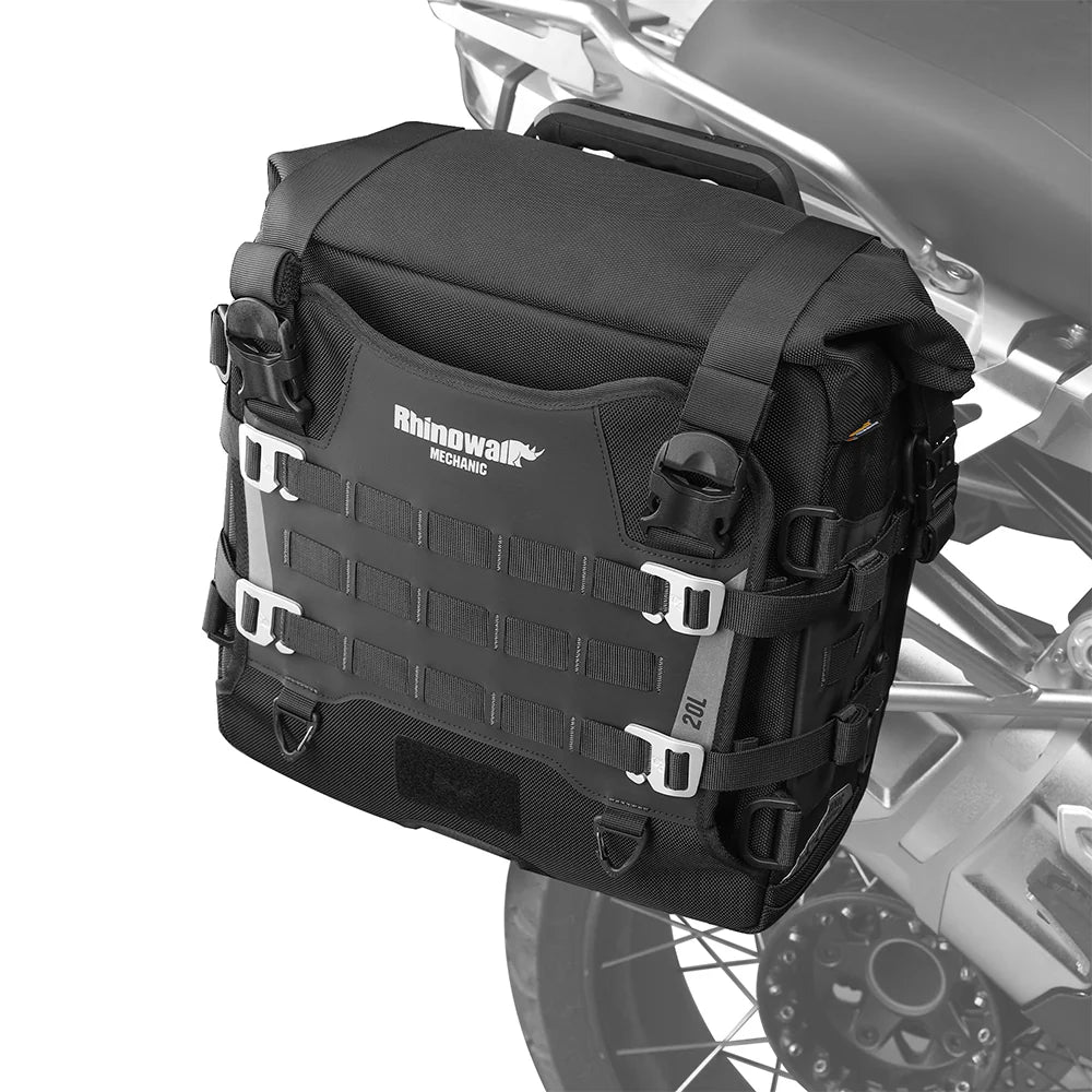 20L, 35L Motorcycle Side Bag – Quick Release Waterproof Saddlebag