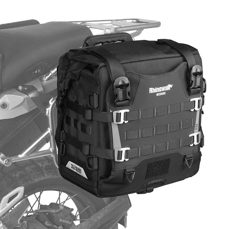 20L, 35L Motorcycle Side Bag – Quick Release Waterproof Saddlebag