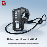 Kewig Motorcycle Helmet Lock | Anti-Theft Password Lock