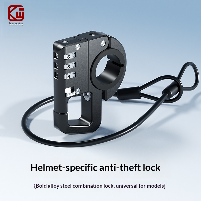 Kewig Motorcycle Helmet Lock | Anti-Theft Password Lock