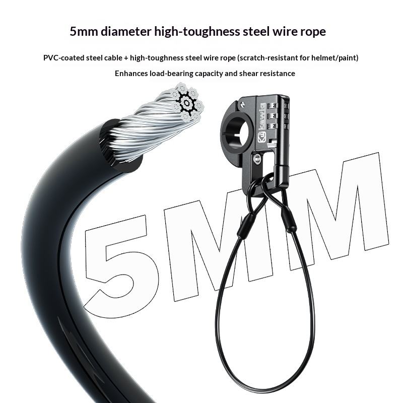 Kewig Motorcycle Helmet Lock | Anti-Theft Password Lock