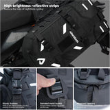 Motorcycle Saddlebags Waterproof 40L Rackless Luggage System Base Removable 2026 For Adventure,Riding Gear(20L*2) (Black)