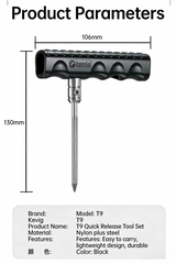 Kewig T9 Motorcycle Tubeless Tyre Puncture Repair Kit – Portable Tyre Repair Tool Set