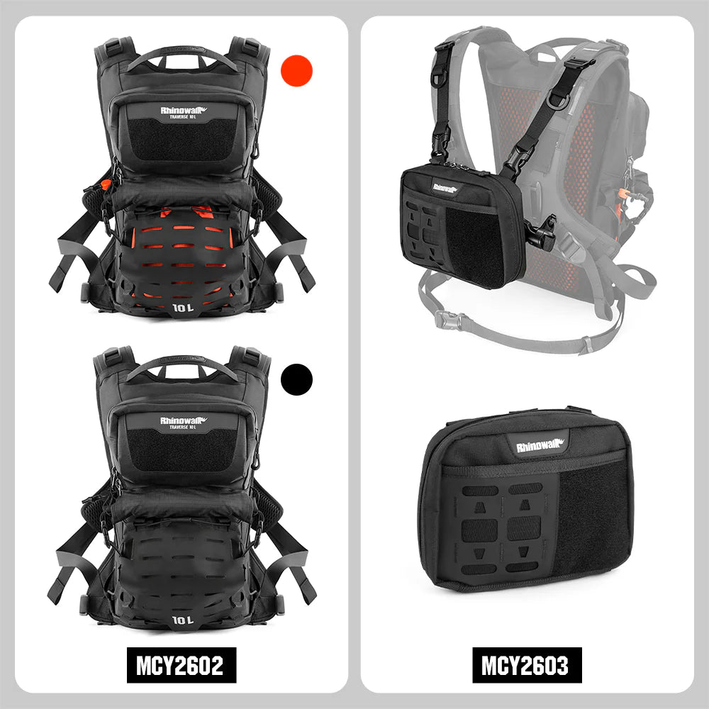 10L Motorcycle Riding Backpack, Adventure Hydration Backpack