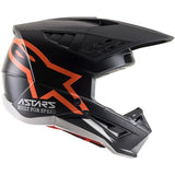 Alpinestars S-M5 Compass Helmet Matt - Black/Orange Fluo