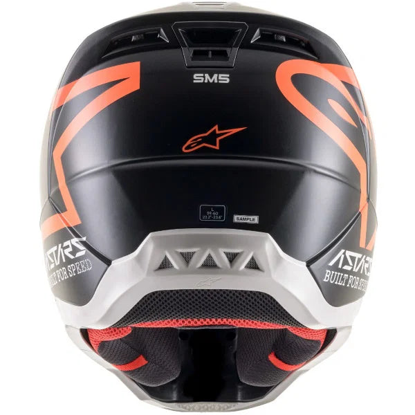 Alpinestars S-M5 Compass Helmet Matt - Black/Orange Fluo