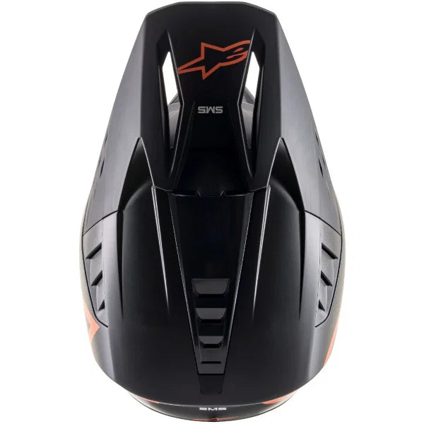 Alpinestars S-M5 Compass Helmet Matt - Black/Orange Fluo