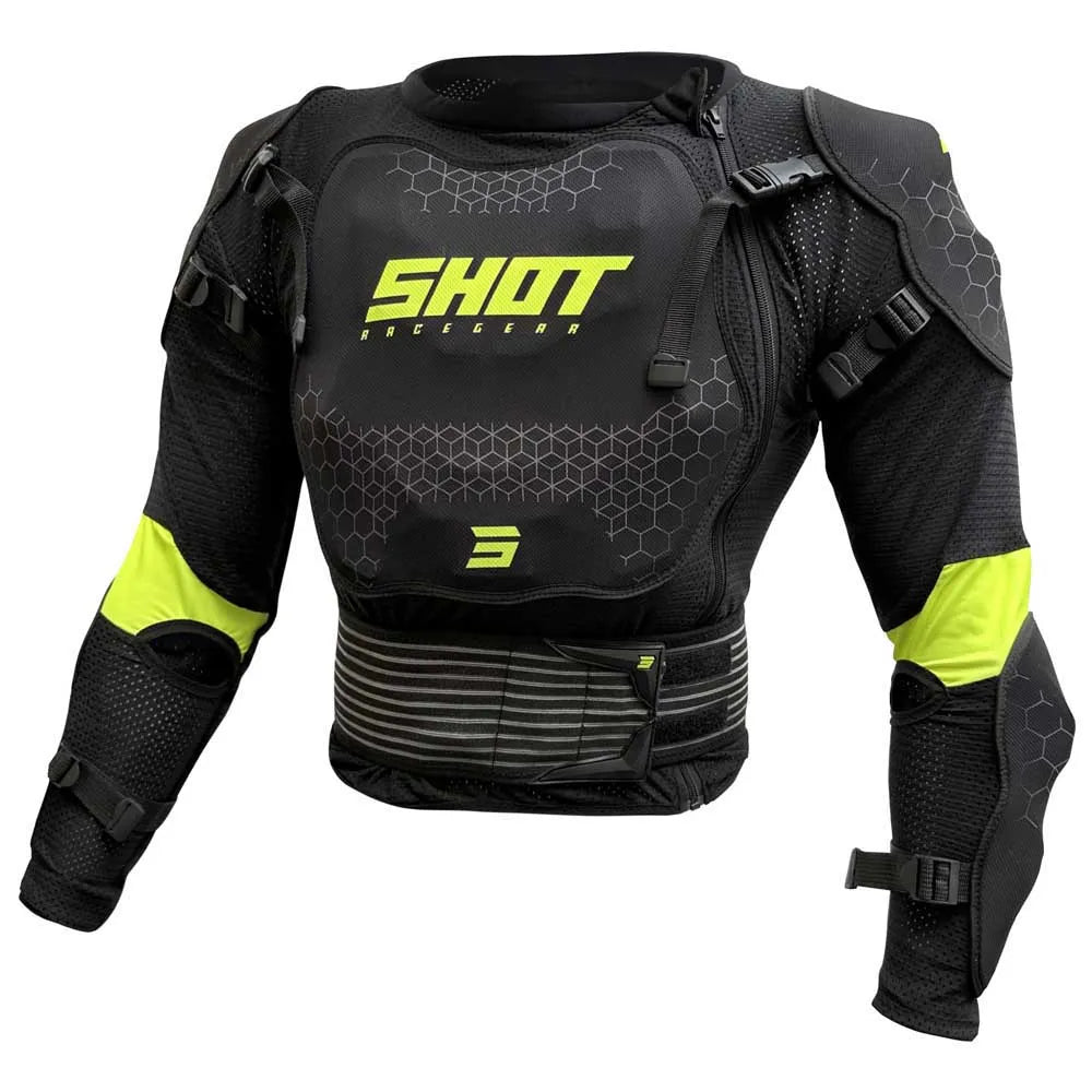 SHOT VEST OPTIMAL 2.0 BLACK NEON YELLOW