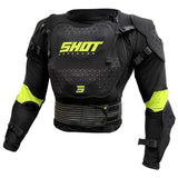 SHOT VEST OPTIMAL 2.0 BLACK NEON YELLOW