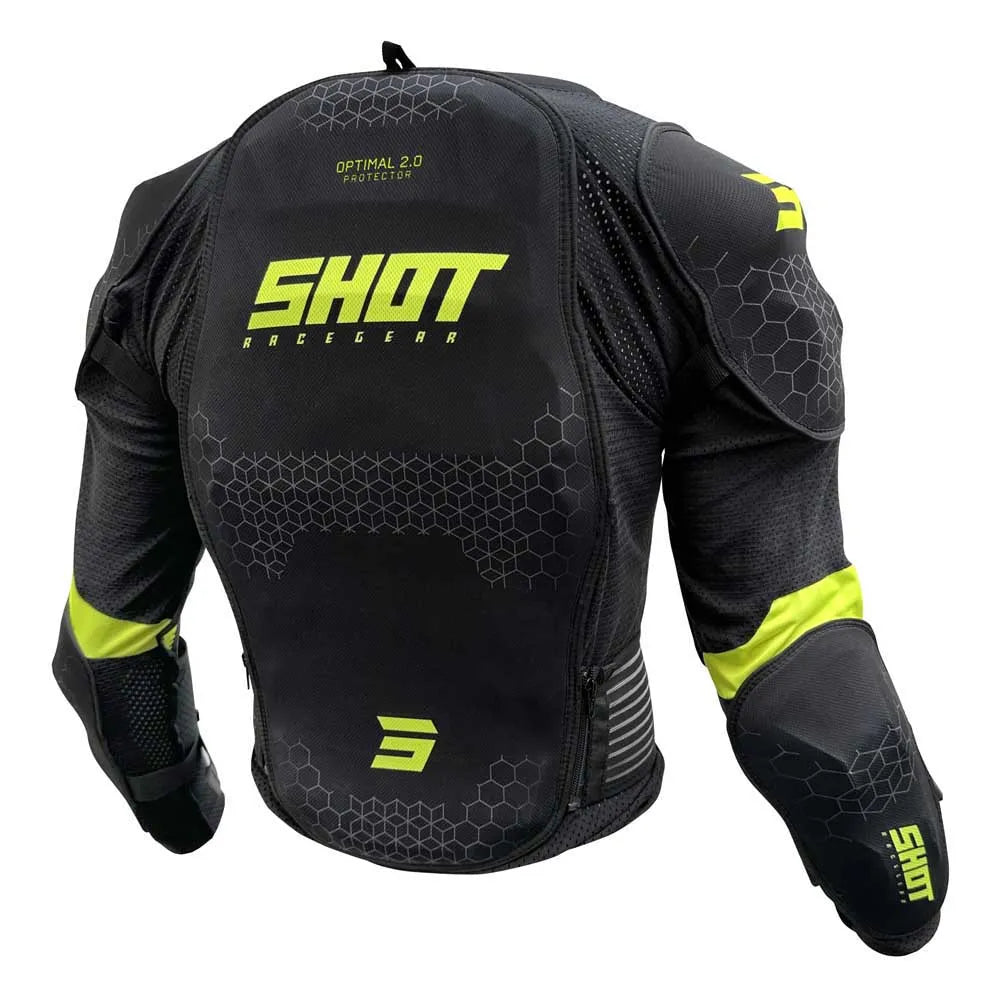 SHOT VEST OPTIMAL 2.0 BLACK NEON YELLOW